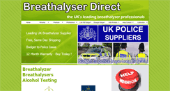 Desktop Screenshot of breathalyserdirect.co.uk